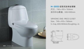 連體馬桶 2053,,佛山市恒歐陶瓷,潔具,衛浴,水暖,中潔網,jieju